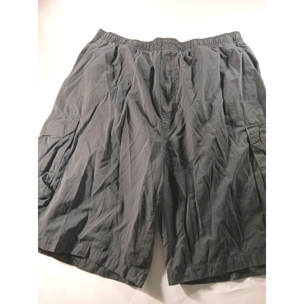 Ocean Pacific Men's Shorts Black Elastic Waist Cargo Pockets XXL Waist 32